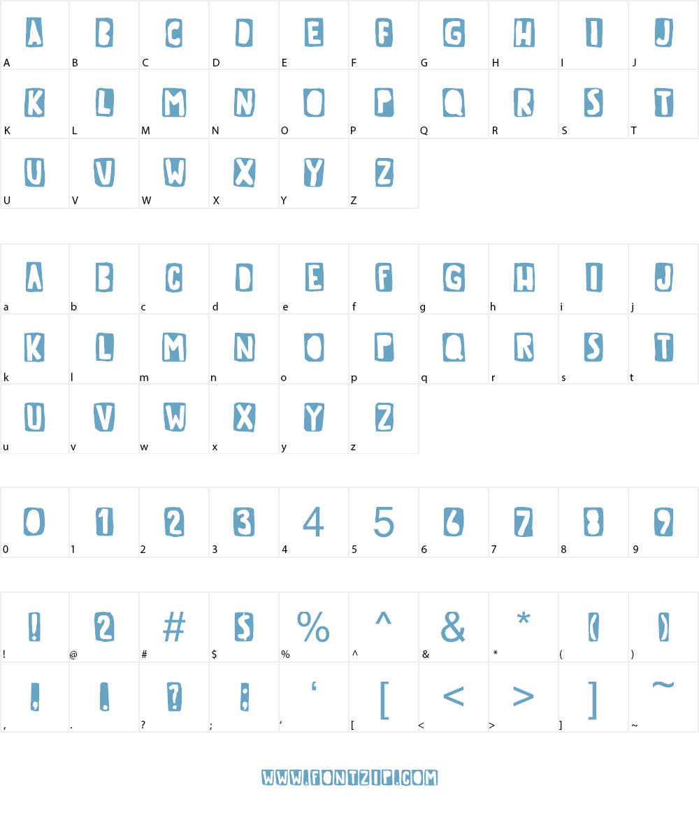 Tough Cookie Three DEMO Font Character